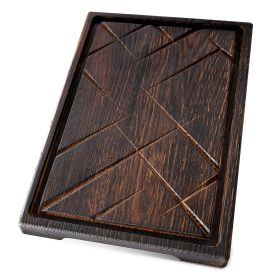 Wooden Steak Board Solid Oak Medium Size Serving Barbecue Platter Natural Thick Cutting Plate Durable & Quality (Medium)