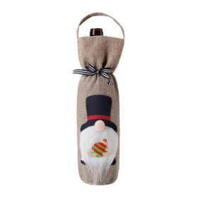 Christmas Decoration Supplies Champagne Red Wine Bag (Type: Christmas Supplies, Style: Top Hat)