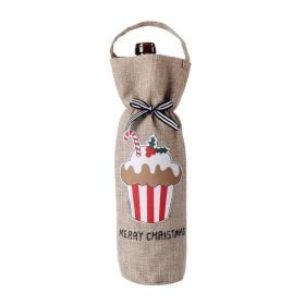 Christmas Decoration Supplies Champagne Red Wine Bag (Type: Christmas Supplies, Style: Cake Style)